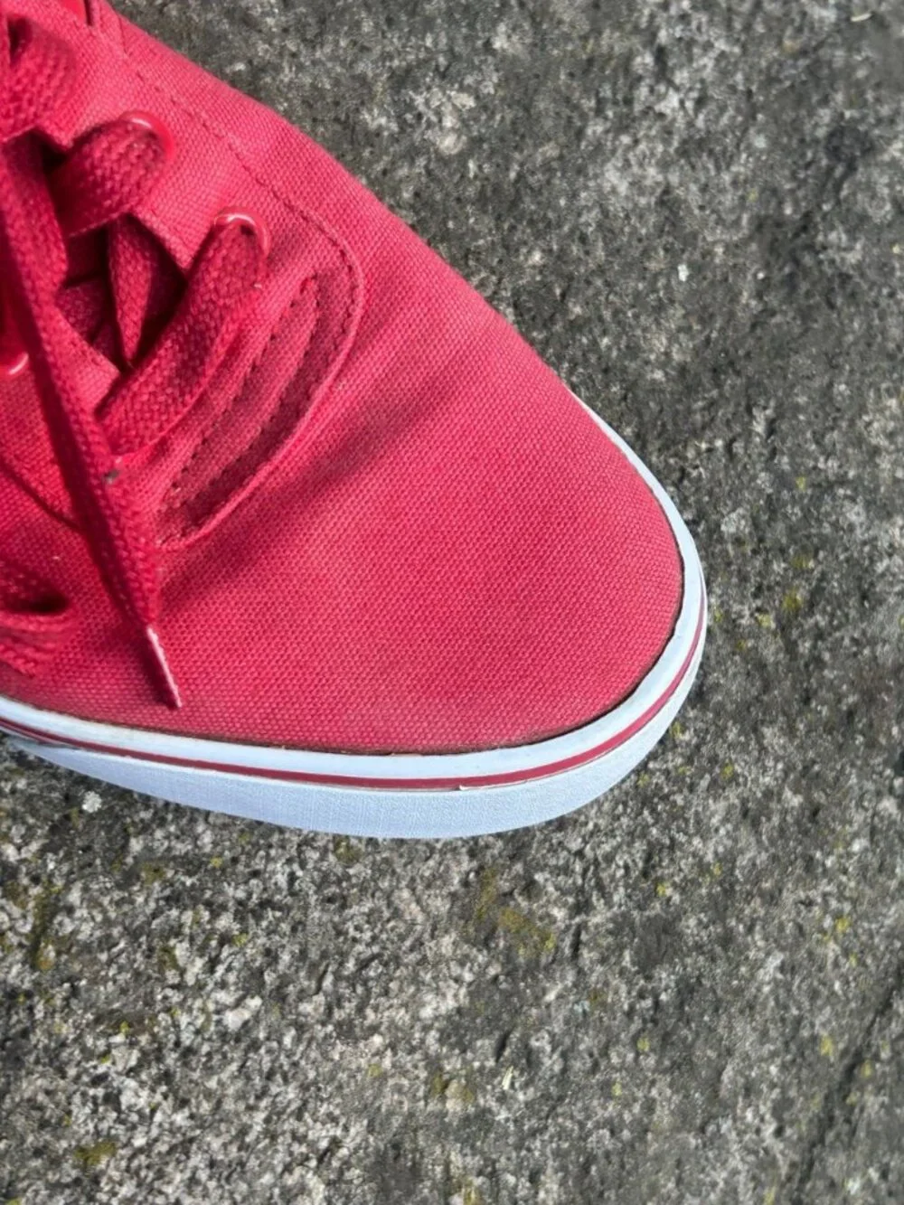 Polo by Ralph Lauren Men’s Hanford Red Canvas Low-Top Sneakers Size 11.5